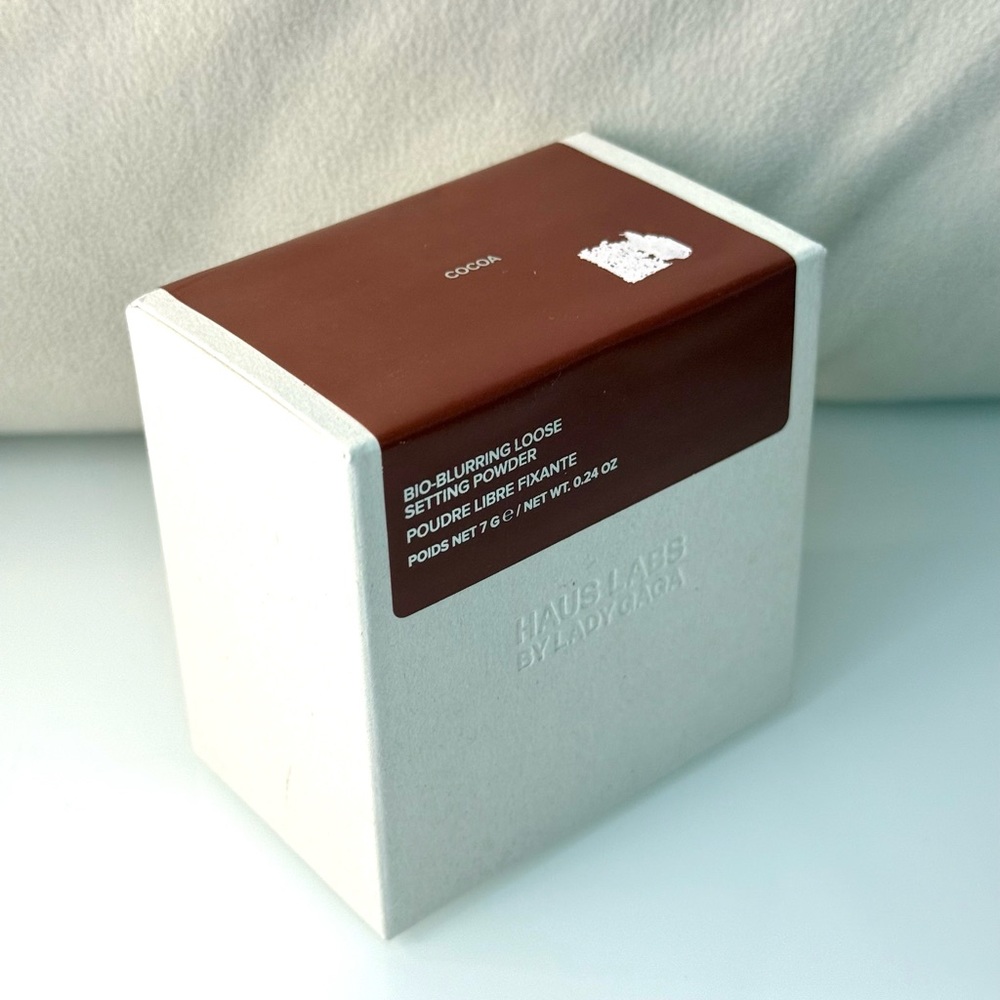 Haus Labs Bio-Blurring Loose Setting Powder in cocoa sealed